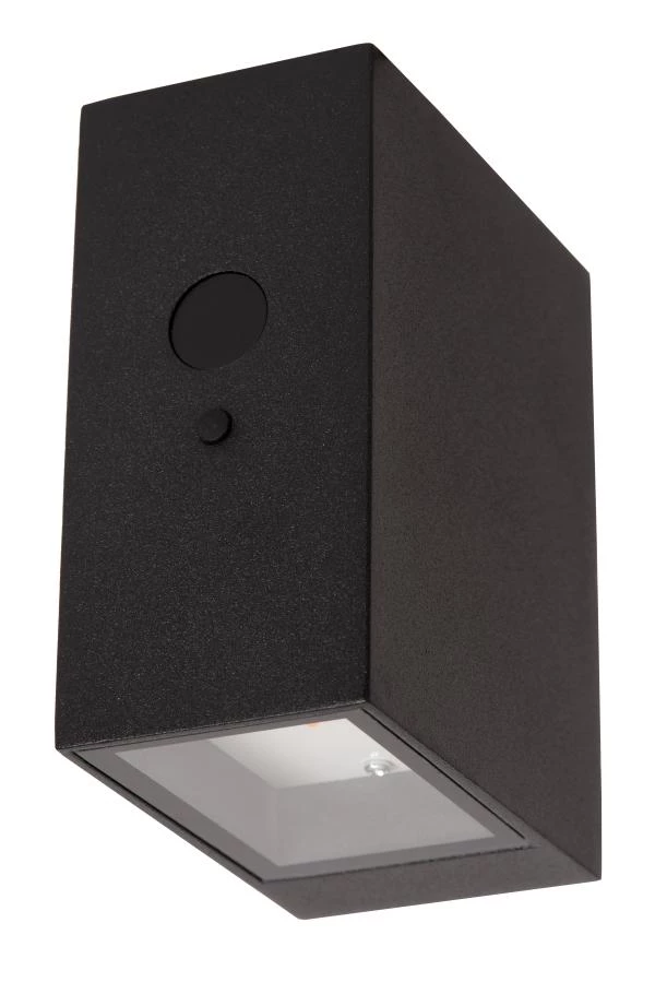 Lucide BOLTON - Wall light Indoor/Outdoor- Solar - LED Dim. - 1x1W 2850K/3150K - IP54 - Day/Night Sensor - Black - turned off